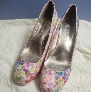 Madden Girl Getta Women's Multicolor Floral Stiletto Heels